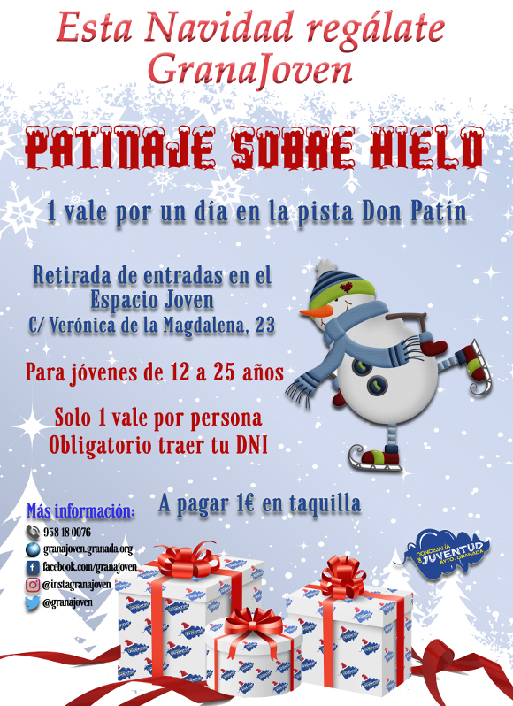 Navidad Granajoven. Patinaje sobre hielo